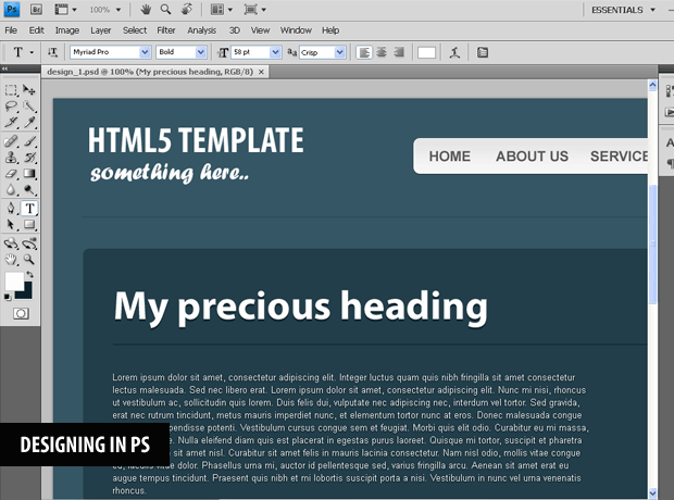 Personal website templates html5 with css3 menu