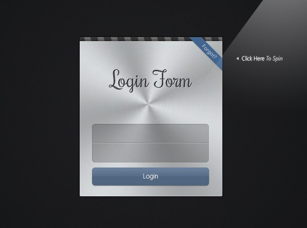 3d login page