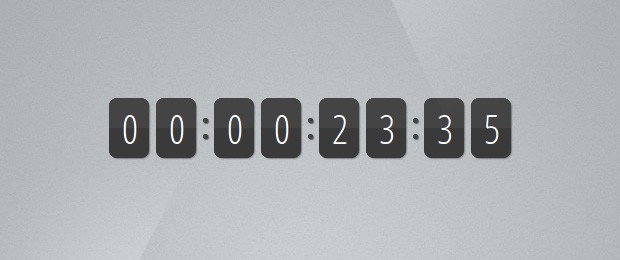 flipclock js callback