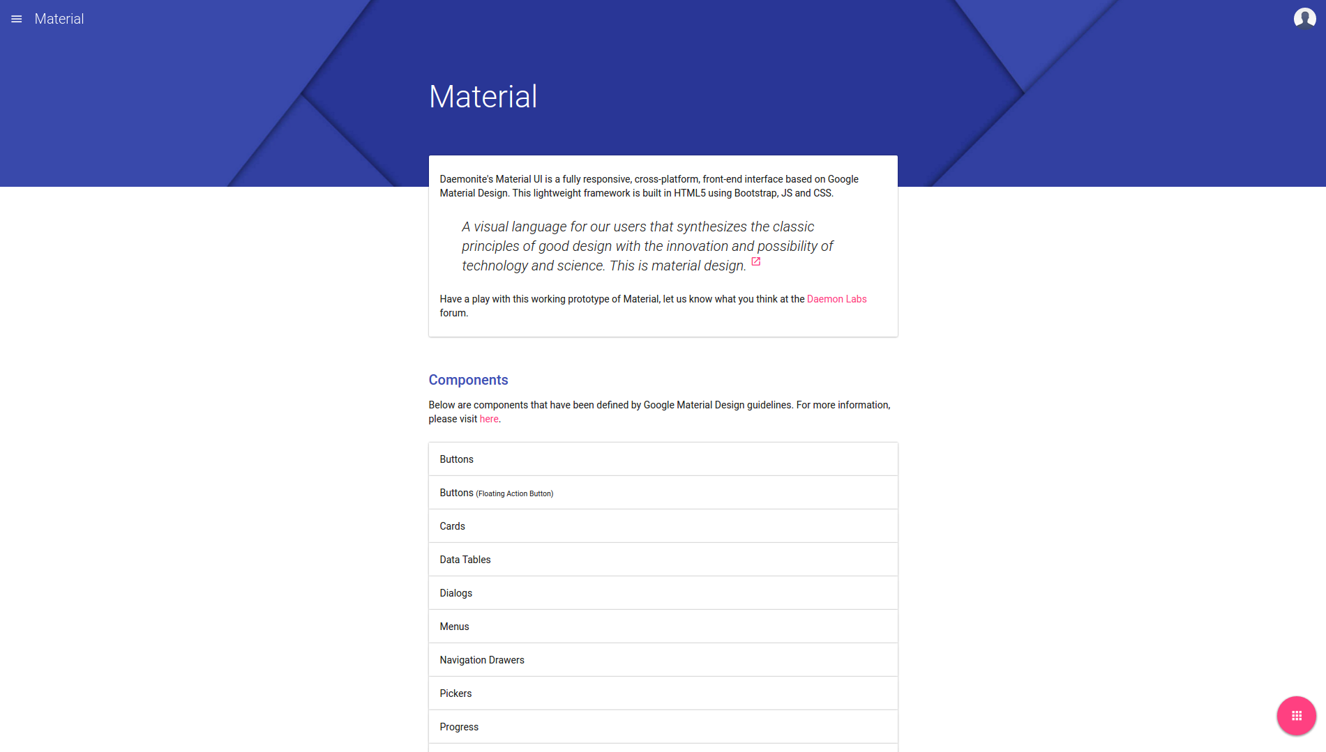 ionic material design animation