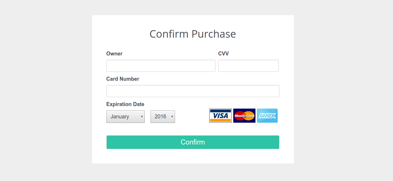 credit card validator jquery