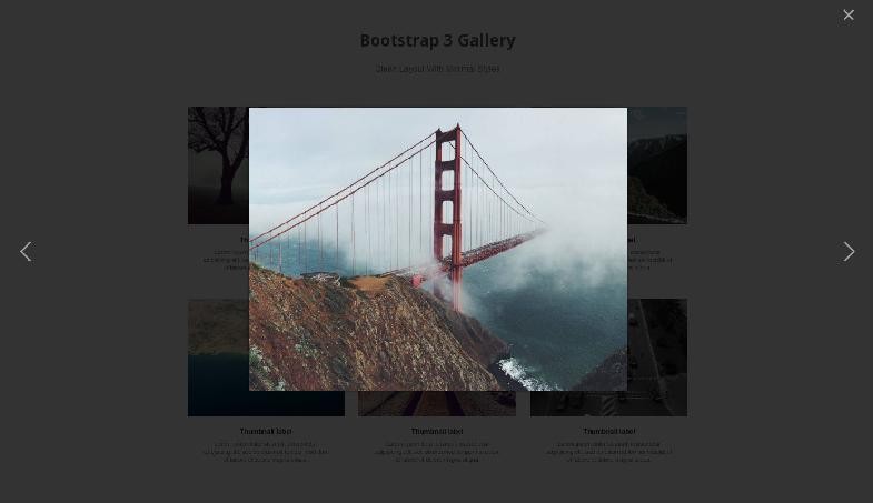 4 Bootstrap Gallery Templates